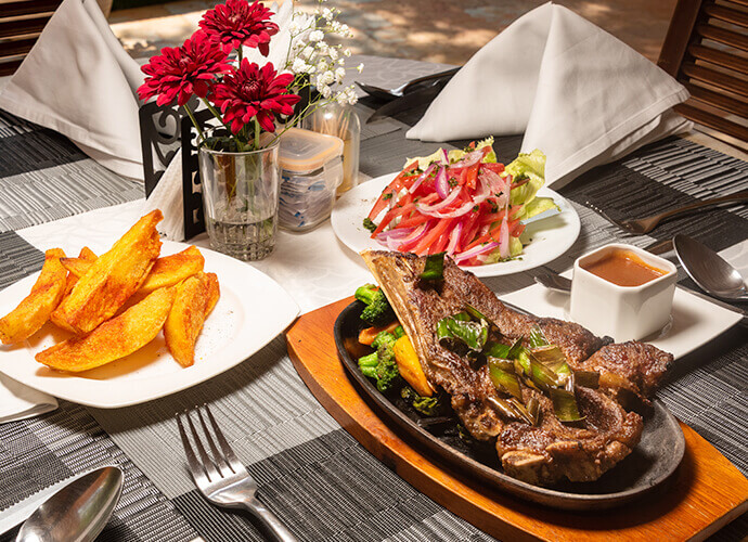 Lounge seating area at Comfort Gardens Nairobi