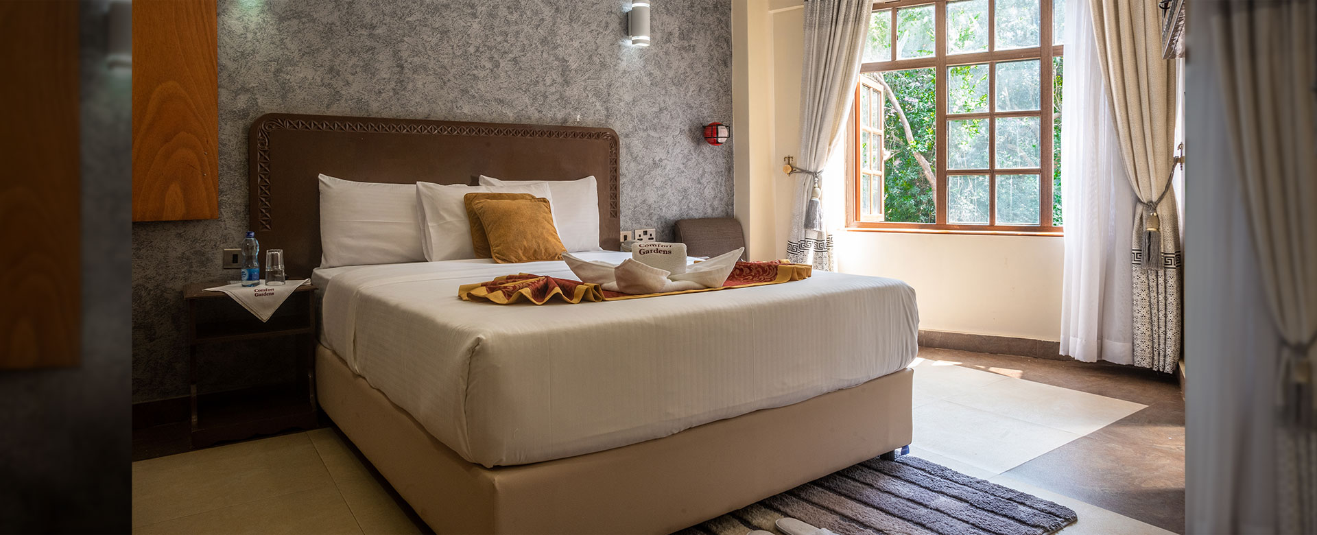 Comfort Gardens Nairobi rooms and suites rooms interior banner