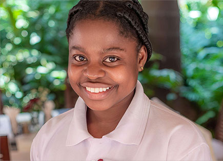 Guest relations lady at Comfort Gardens