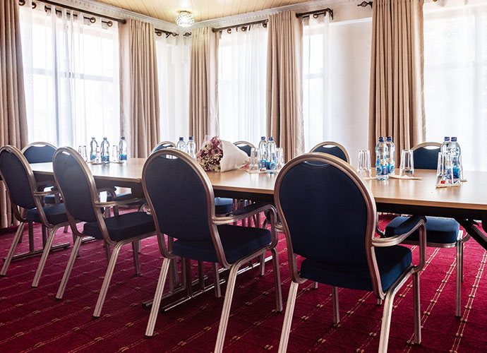 Executive boardroom setup at Comfort Gardens Nairobi