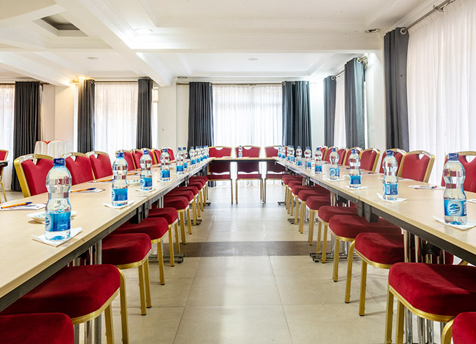 Meeting room setup at Comfort Gardens Nairobi