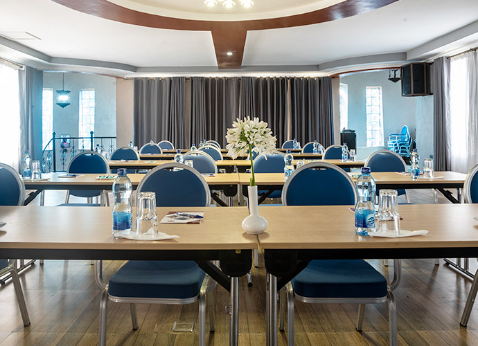 Meeting room setup at Comfort Gardens Nanyuki